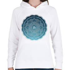 PRINTFASHION Maha Mrityunjaya Mantra - Női kapucnis pulóver - Fehér női pulóver, kardigán