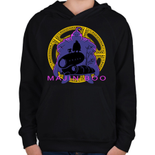 PRINTFASHION MAJIN BOO - Gyerek kapucnis pulóver - Fekete gyerek pulóver, kardigán