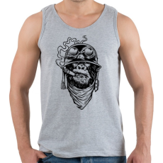 PRINTFASHION Majmok kora - Férfi atléta - Sport szürke