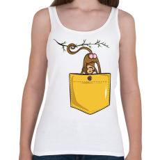 PRINTFASHION Majmos zsebminta - Női atléta - Fehér