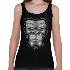 PRINTFASHION Majom arc - Női atléta - Fekete