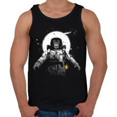 PRINTFASHION Majom az űrben - Férfi atléta - Fekete