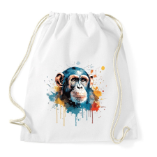 PRINTFASHION majom  - Sportzsák, Tornazsák - Fehér tornazsák