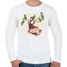 PRINTFASHION Majomfiú - Férfi hosszú ujjú póló - Fehér