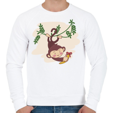 PRINTFASHION Majomfiú - Férfi pulóver - Fehér férfi pulóver, kardigán