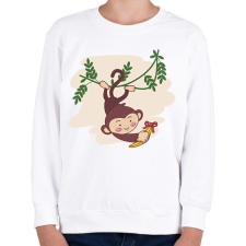 PRINTFASHION Majomfiú - Gyerek pulóver - Fehér gyerek pulóver, kardigán
