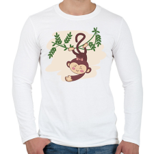 PRINTFASHION Majomlány - Férfi hosszú ujjú póló - Fehér férfi póló