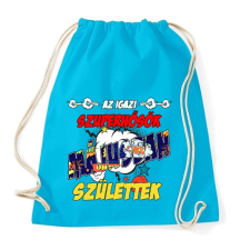 PRINTFASHION Májusban született szuperhős - Sportzsák, Tornazsák - Surf blue tornazsák