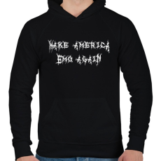 PRINTFASHION Make America Emo Again - Férfi kapucnis pulóver - Fekete