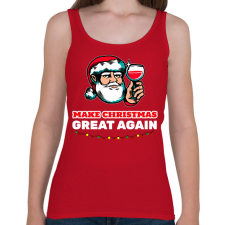 PRINTFASHION MAKE CHRISTMAS GREAT AGAIN 2 - Női atléta - Cseresznyepiros női trikó