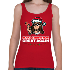 PRINTFASHION MAKE CHRISTMAS GREAT AGAIN 3 - Női atléta - Cseresznyepiros