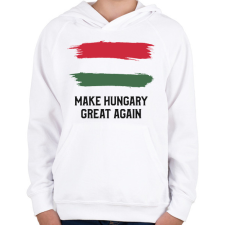PRINTFASHION MAKE HUNGARY - Gyerek kapucnis pulóver - Fehér gyerek pulóver, kardigán