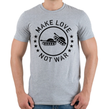 PRINTFASHION Make love, not war - Férfi póló - Sport szürke férfi póló