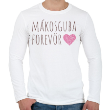 PRINTFASHION Mákosguba Forevör világos háttérre - Férfi hosszú ujjú póló - Fehér férfi póló