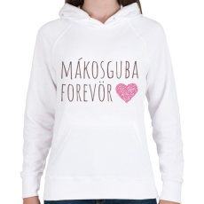 PRINTFASHION Mákosguba Forevör világos háttérre - Női kapucnis pulóver - Fehér