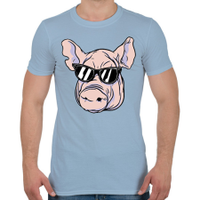 PRINTFASHION Malac - Férfi póló - Világoskék férfi póló