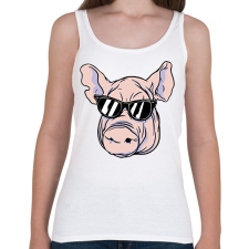 PRINTFASHION Malac - Női atléta - Fehér női trikó