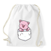 PRINTFASHION Malac zsebben - Sportzsák, Tornazsák - Fehér