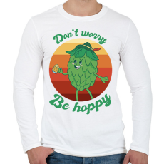 PRINTFASHION Maláta - Férfi hosszú ujjú póló - Fehér