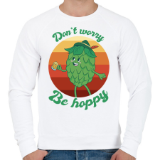 PRINTFASHION Maláta - Férfi pulóver - Fehér férfi pulóver, kardigán