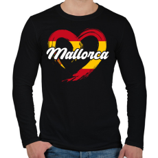PRINTFASHION Mallorca - Férfi hosszú ujjú póló - Fekete