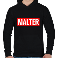 PRINTFASHION malter - Férfi kapucnis pulóver - Fekete férfi pulóver, kardigán