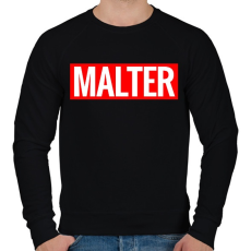 PRINTFASHION malter - Férfi pulóver - Fekete