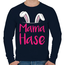 PRINTFASHION Mama Hase - Férfi pulóver - Sötétkék férfi pulóver, kardigán