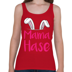 PRINTFASHION Mama Hase - Női atléta - Cseresznyepiros