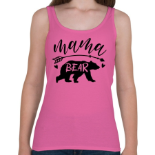 PRINTFASHION Mama maci fekete - Női atléta - Rózsaszín női trikó