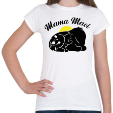 PRINTFASHION Mama maci  - Női póló - Fehér női póló