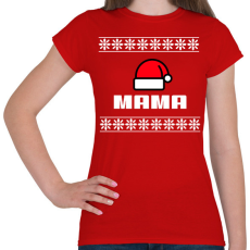 PRINTFASHION MAMA - Női póló - Piros