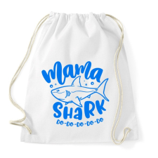 PRINTFASHION Mama shark do do do - Sportzsák, Tornazsák - Fehér tornazsák
