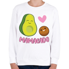 PRINTFASHION Mamacado - Gyerek pulóver - Fehér