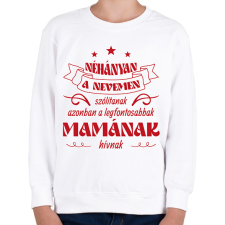 PRINTFASHION Mamának hívnak - Gyerek pulóver - Fehér gyerek pulóver, kardigán