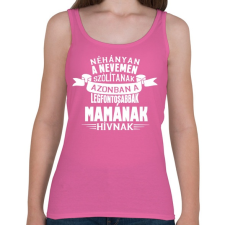 PRINTFASHION Mamának hívnak - Női atléta - Rózsaszín női trikó
