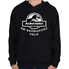 PRINTFASHION MAMASAURUS - Gyerek kapucnis pulóver - Fekete