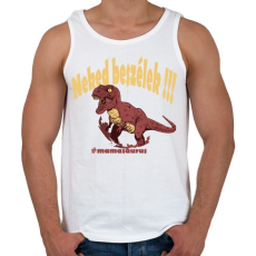 PRINTFASHION Mamasaurus - Neked beszélek - Férfi atléta - Fehér