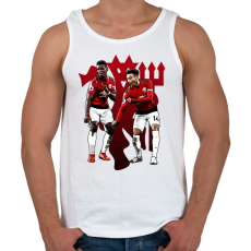 PRINTFASHION Man Utd - Pogba Lingard - Férfi atléta - Fehér