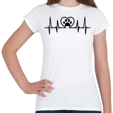 PRINTFASHION Mancs ekg - Női póló - Fehér női póló