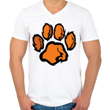 PRINTFASHION Mancs - Férfi V-nyakú póló - Fehér férfi póló