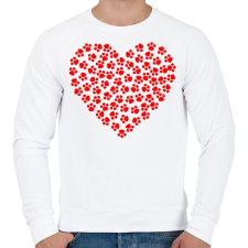 PRINTFASHION Mancs love - Férfi pulóver - Fehér férfi pulóver, kardigán