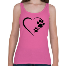 PRINTFASHION Mancs szív - Női atléta - Rózsaszín női trikó