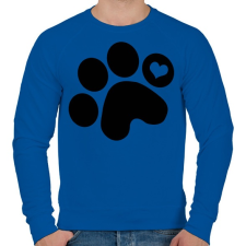 PRINTFASHION Mancsimádat  - Férfi pulóver - Királykék férfi pulóver, kardigán