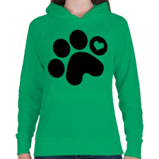 PRINTFASHION Mancsimádat  - Női kapucnis pulóver - Zöld női pulóver, kardigán