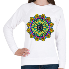 PRINTFASHION Mandala2 - Női pulóver - Fehér