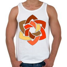 PRINTFASHION Mandala4 - Férfi atléta - Fehér atléta, trikó