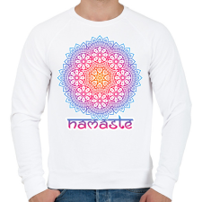 PRINTFASHION Mandala - Férfi pulóver - Fehér férfi pulóver, kardigán