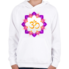 PRINTFASHION Mandala - Gyerek kapucnis pulóver - Fehér gyerek pulóver, kardigán