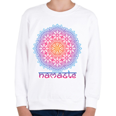 PRINTFASHION Mandala - Gyerek pulóver - Fehér